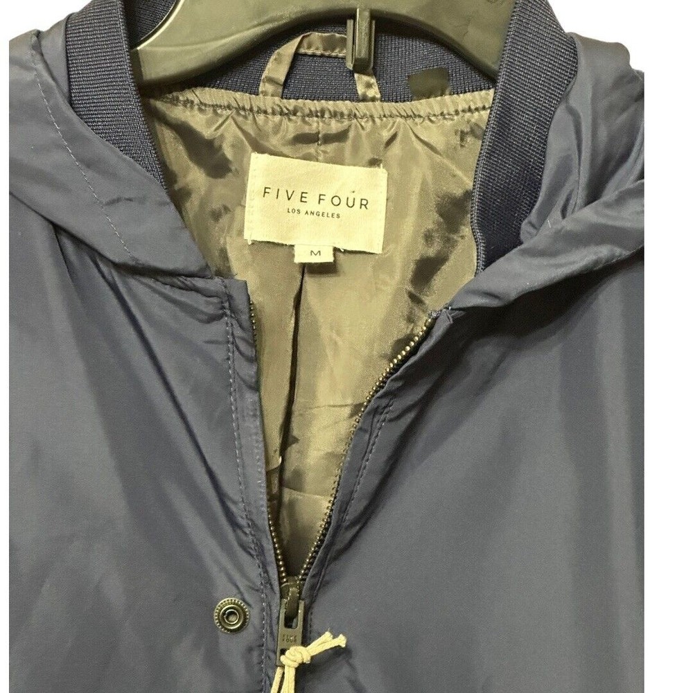 Five Four Los Angeles Men’s Slater Navy Hooded Windbreaker sz MED NWT - Picture 9 of 11